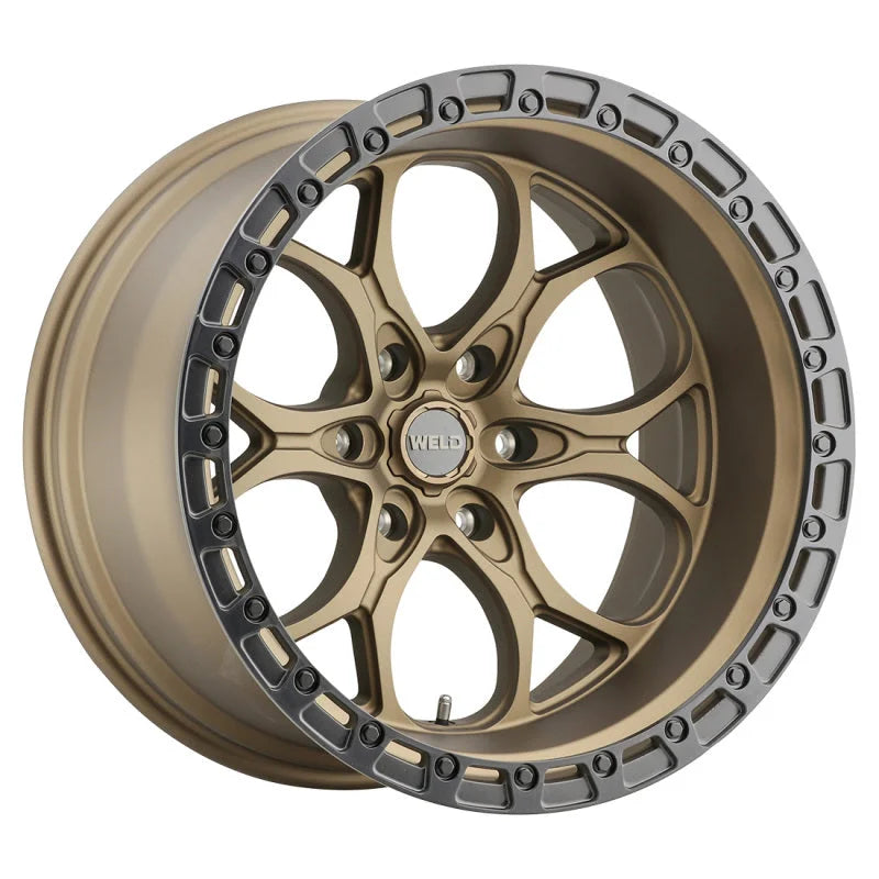 Weld Off-Road W106 20X9 Ledge 6X135 ET20 BS5.75 Satin Bronze / Black Ring 87.1 - Detail View
