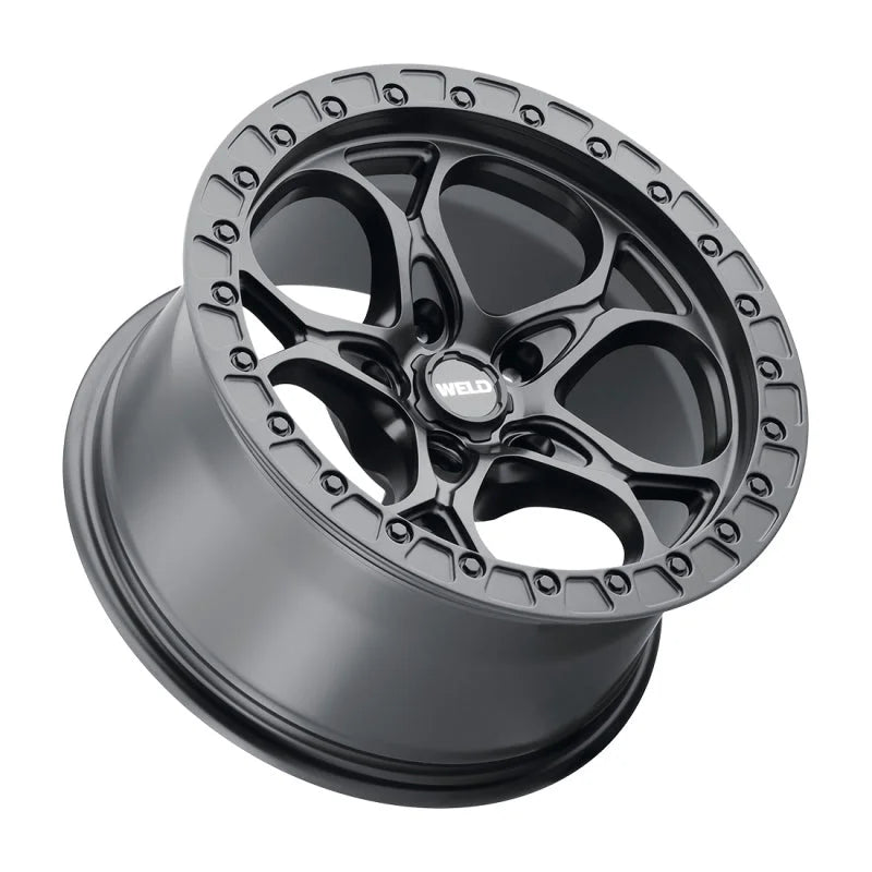 Weld Off-Road W108 17X9.0 Ledge 5X127 ET-12 BS4.50 Satin Black 71.5 - Detail View