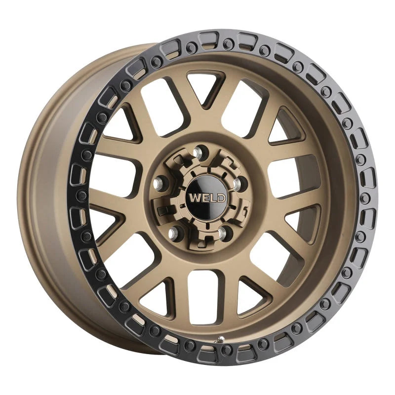 Weld Off-Road W115 17X9 Cinch 5X114.3 5X127 ET-12 BS4.50 Satin Bronze / Satin Black 78.1 - Side View