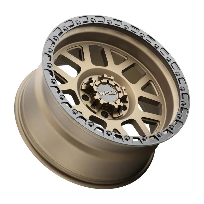 Weld Off-Road W115 17X9 Cinch 6X135 6X139.7 ET00 BS5.00 Satin Bronze / Satin Black 106.1 - Detail View
