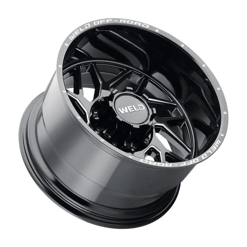 Weld Off-Road W117 20X9 Fulcrum 8X165.1 ET00 BS5.00 Gloss Black MIL 125.1 - Main Product View