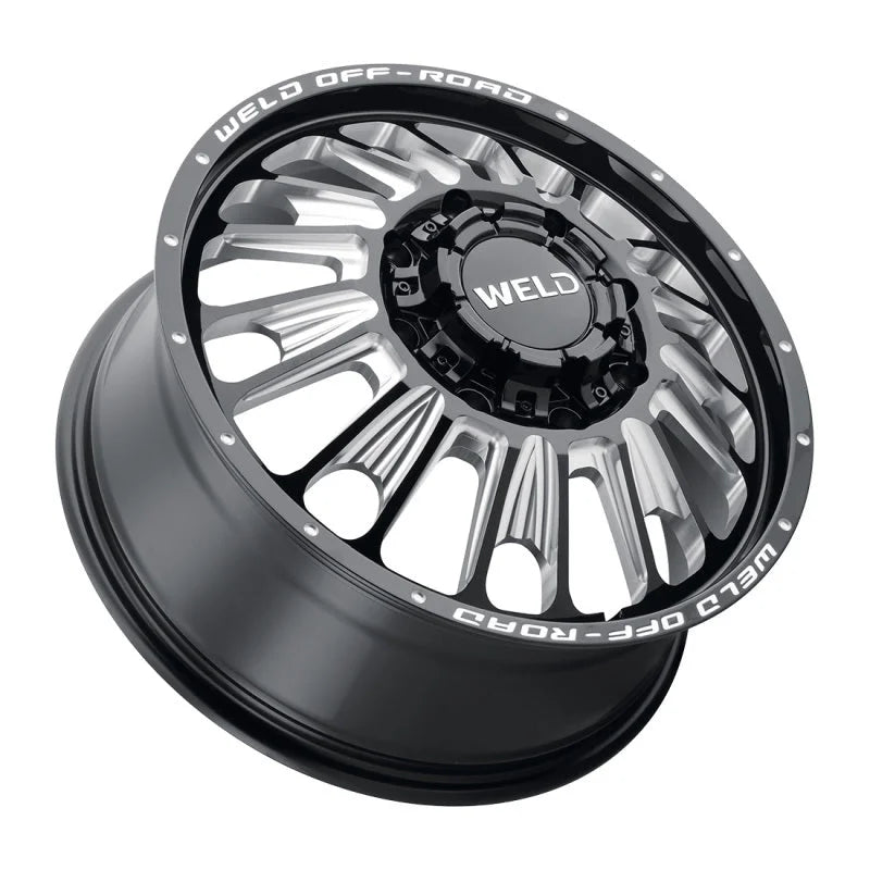 Weld Off-Road W121 20X8.25 Scorch Front 8X200 ET108 BS8.90 Gloss Black MIL 142.2 - Main Product View