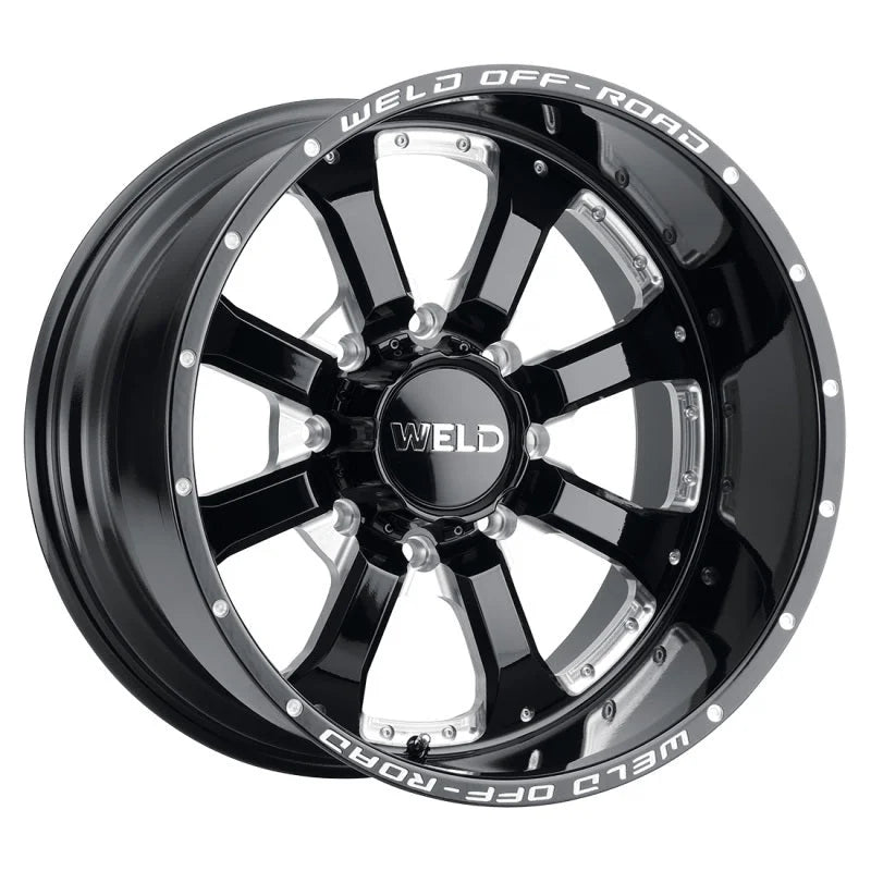 Weld Off-Road W125 20X9 Granada Six 6X139.7 ET00 BS5.00 Gloss Black MIL 106.1 - Side View