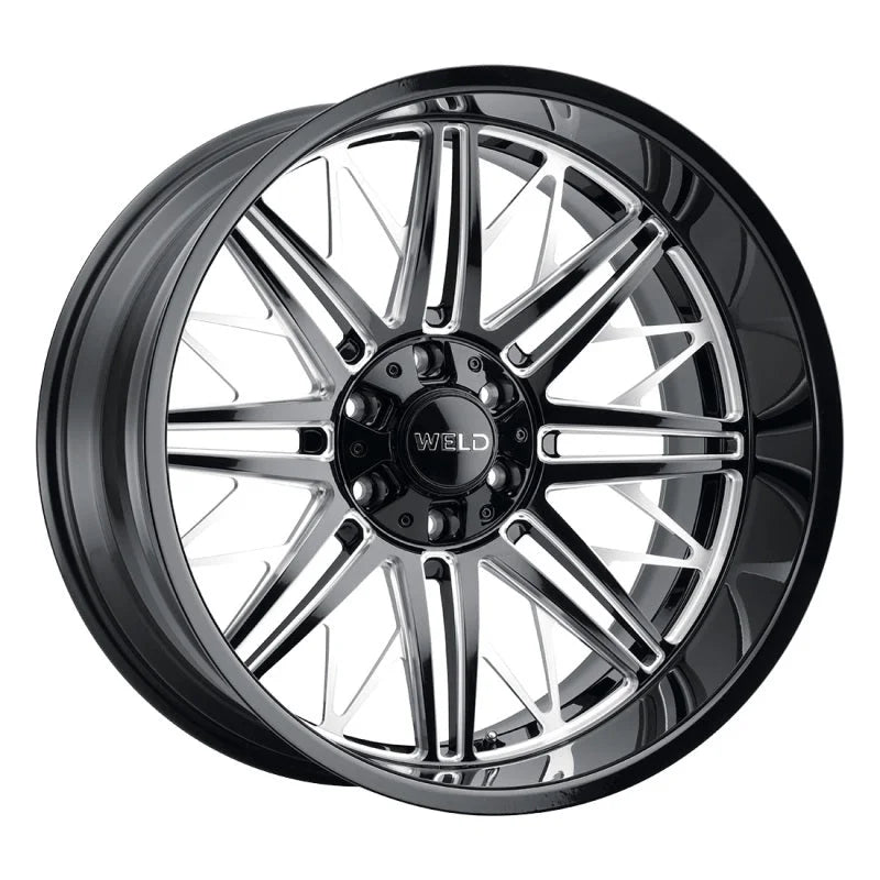 Weld Off-Road W145 22X12 Cascade 8X180 ET-44 BS4.75 Gloss Black MIL 124.3 - Detail View