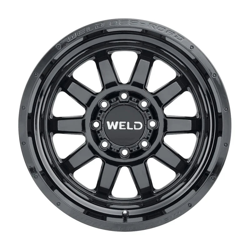 Weld Off-Road W168 20X9 Stealth 8X165.1 ET00 BS5.00 Gloss Black 125.1 - Detail View