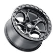 Load image into Gallery viewer, Weld Off-Road W901 17X9.0 Ledge Beadlock 5X127 ET-35 BS3.625 Satin Black 71.5 - Detail View