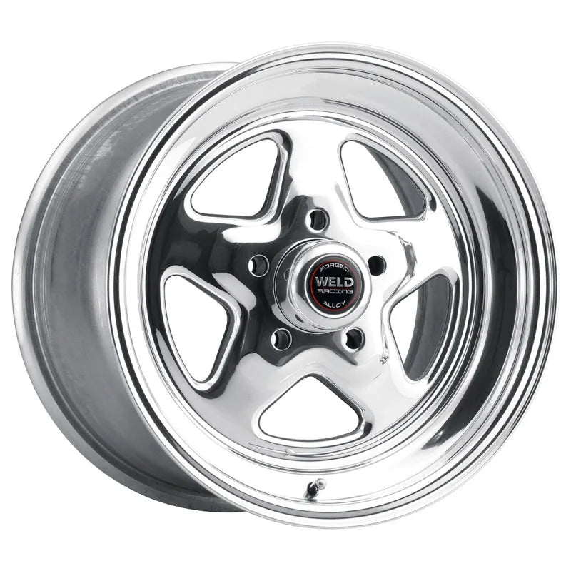 Weld ProStar 15x7 / 5x4.75 BP / 4.5in. BS Polished Wheel - Non-Beadlock - Back View