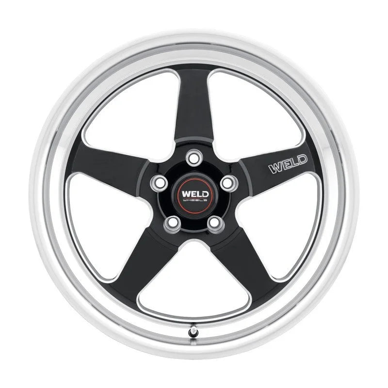 Weld S104 20x10.5 Ventura 5x120 ET38 BS7.25 Gloss BLK MIL DIA 72.56 - Side View