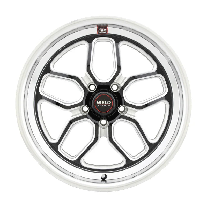 Weld S107 18X10.5 Laguna 5X120.65 ET54 BS7.9 Gloss Black MIL Dia 70.3 - Main Product View