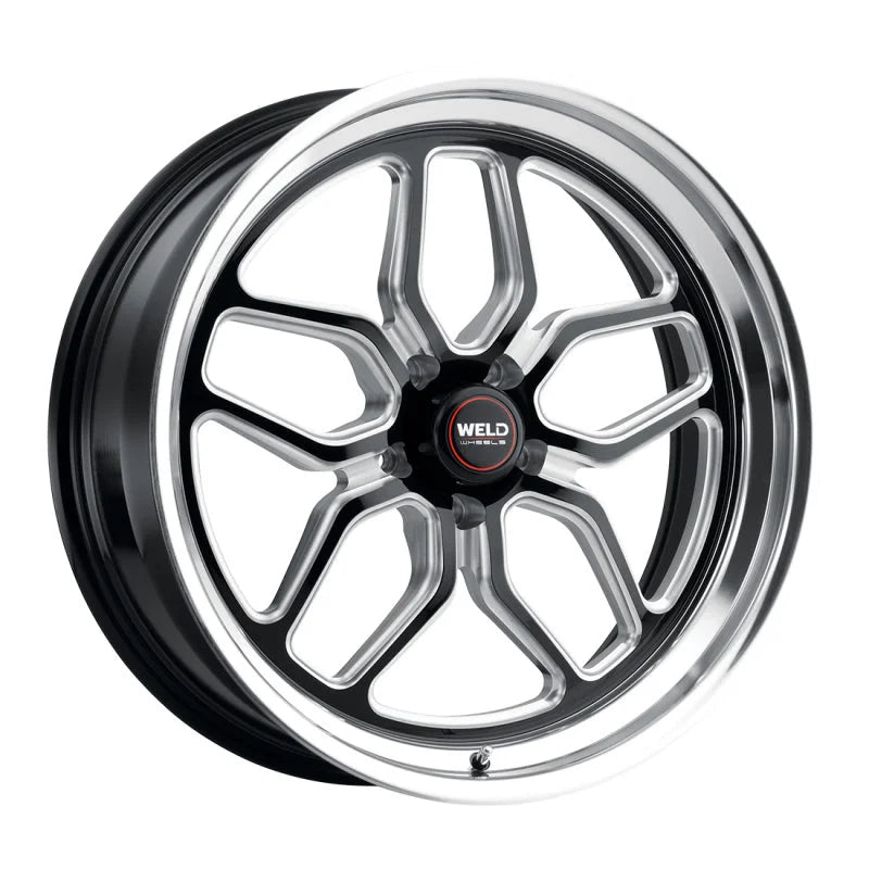 Weld S107 22X12 Laguna 5X127 ET06 BS6.75 Gloss Black MIL Dia 78.1 - Detail View