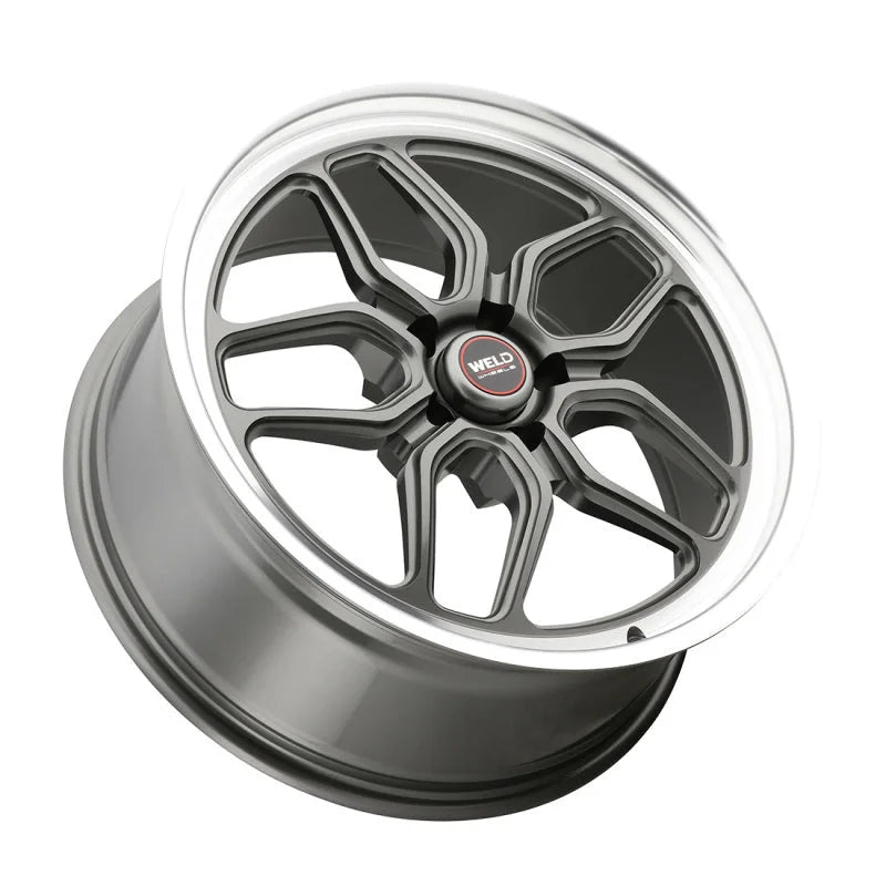 Weld S108 20X9 Laguna 5X114.3 ET29 BS6.125 Gloss Gun Diamond Lip 72.56 - Side View