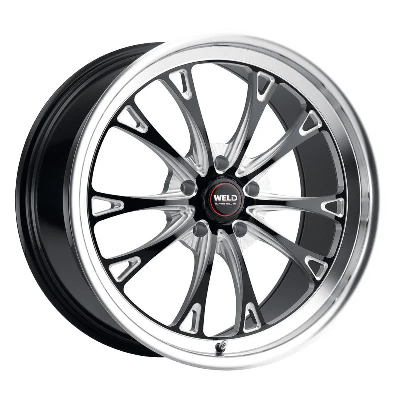Weld S113 20X10.5 Belmont 5X120.65 ET13 BS6.25 Gloss Black MIL Dia 78.1 - Side View