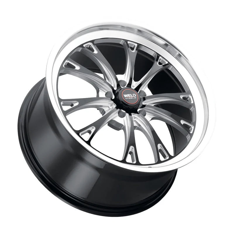 Weld S113 20X10.5 Belmont 5X120.65 ET13 BS6.25 Gloss Black MIL Dia 78.1 - Detail View
