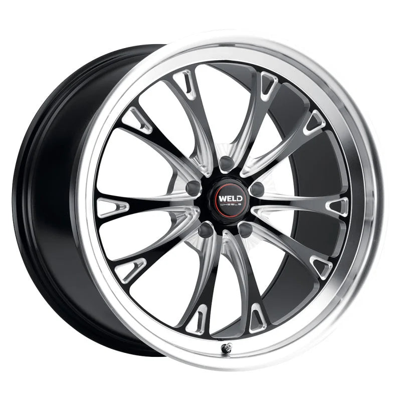 Weld S113 20X11 Belmont 5X120.65 ET70 BS8.75 Gloss Black MIL Dia 70.3 - Side View