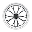 Load image into Gallery viewer, Weld S113 20X12 Belmont 5X120 ET52 BS8.50 Gloss Black MIL Dia 72.56 - Detail View