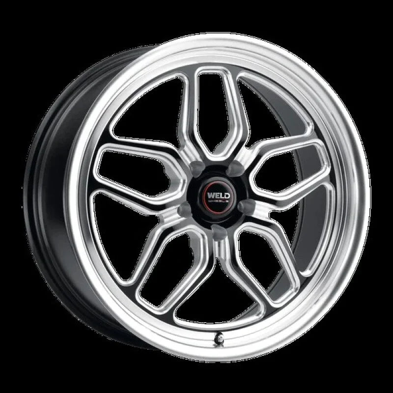 Weld S152 18X5 Laguna Drag 5X112 ET-23 BS2.1 Gloss Black MIL Dia 78.1