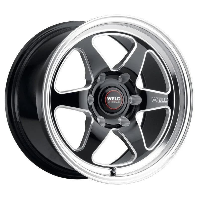 Weld S156 17x7 Ventura 6 Drag 6x135 ET20 BS4.80 Gloss BLK MIL DIA 87.1 - Main Product View