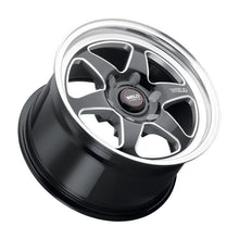 Load image into Gallery viewer, Weld S156 17x7 Ventura 6 Drag 6x135 ET20 BS4.80 Gloss BLK MIL DIA 87.1 - Side View