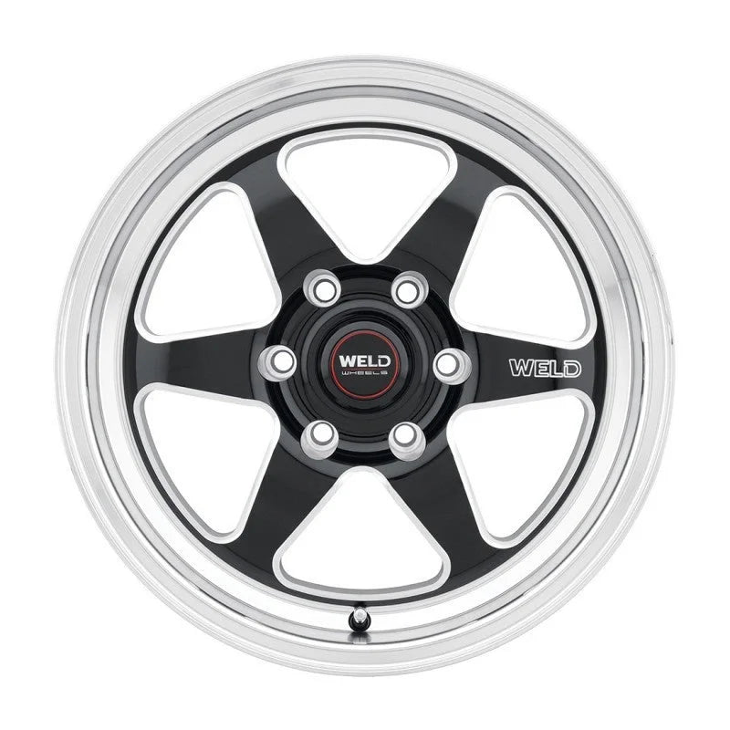 Weld S156 17x7 Ventura 6 Drag 6x135 ET20 BS4.80 Gloss BLK MIL DIA 87.1 - Detail View