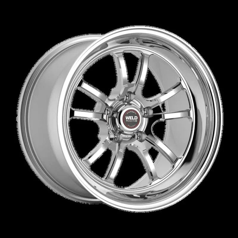 Weld S70 RT-S 20x9in / 5x120.65 BP / 5in. BS - Polished Center - Polished Shell Wheel - Side View