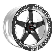 Load image into Gallery viewer, Weld S71 15x10.33 / 5x4.75 BP / 7.5in. BS Black Wheel (Medium Pad) - Black Single Beadlock MT - Side View