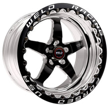 Load image into Gallery viewer, Weld S71 17x11 / 5x4.75 BP / 7.7in. BS Black Wheel (High Pad) - Black Single Beadlock MT - Main Product View