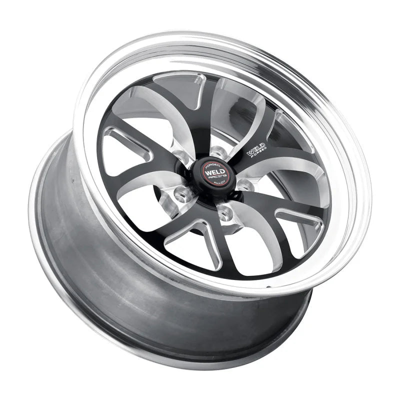 Weld S76 15x10.33 / 5x4.75 BP / 6.5in. BS Black Wheel (Low Pad) - Non-Beadlock - Side View