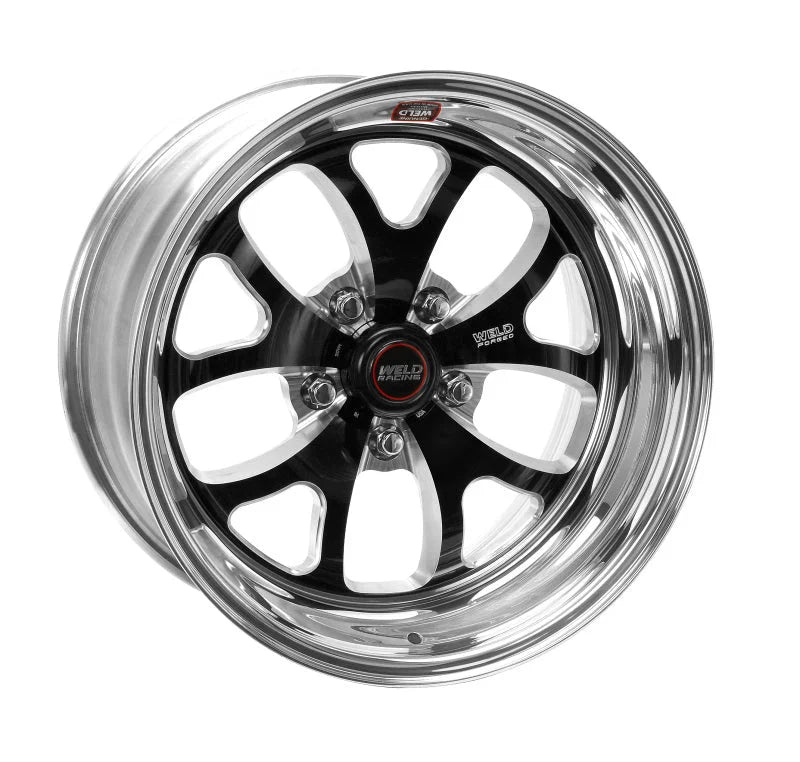 Weld S76 17x7 / 5x4.75 BP / 4.8in. BS Black Wheel (Medium Pad) - Non-Beadlock - Main Product View