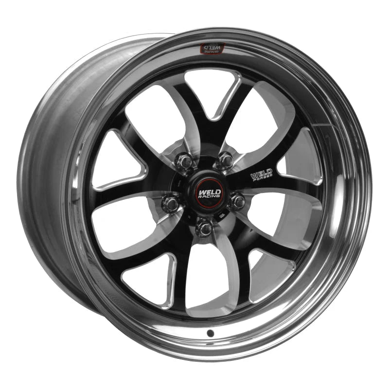 Weld S76 18x9.5 / 5x4.5 BP / 6.7in. BS Black Wheel (Medium Pad) - Non-Beadlock - Main Product View
