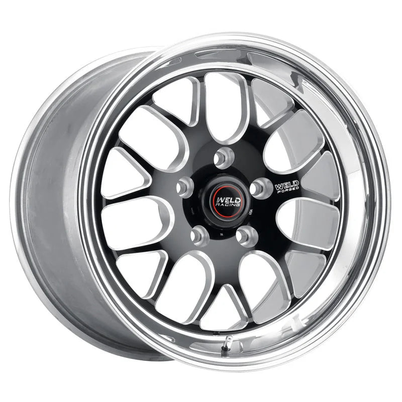 Weld S77 18x10 / 5x4.5 BP / 6.2in. BS Black Wheel (Medium Pad) - Non-Beadlock - Side View