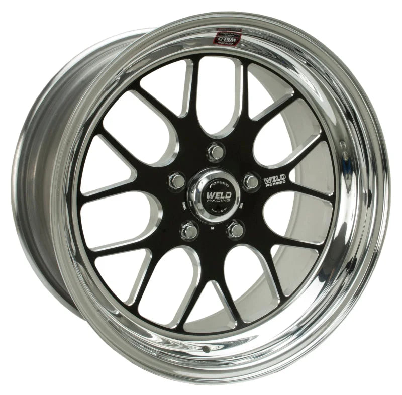 Weld S77 18x12 / 5x4.75 BP / 6.2in. BS Black Wheel (Low Pad) - Non-Beadlock - Main Product View