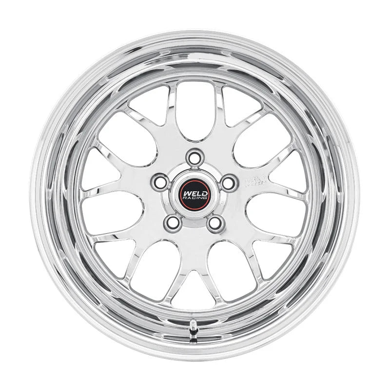 Weld S77 20x9 / 5x5in BP / 5.8in. BS Polished Wheel (High Pad) - Non-Beadlock - Side View
