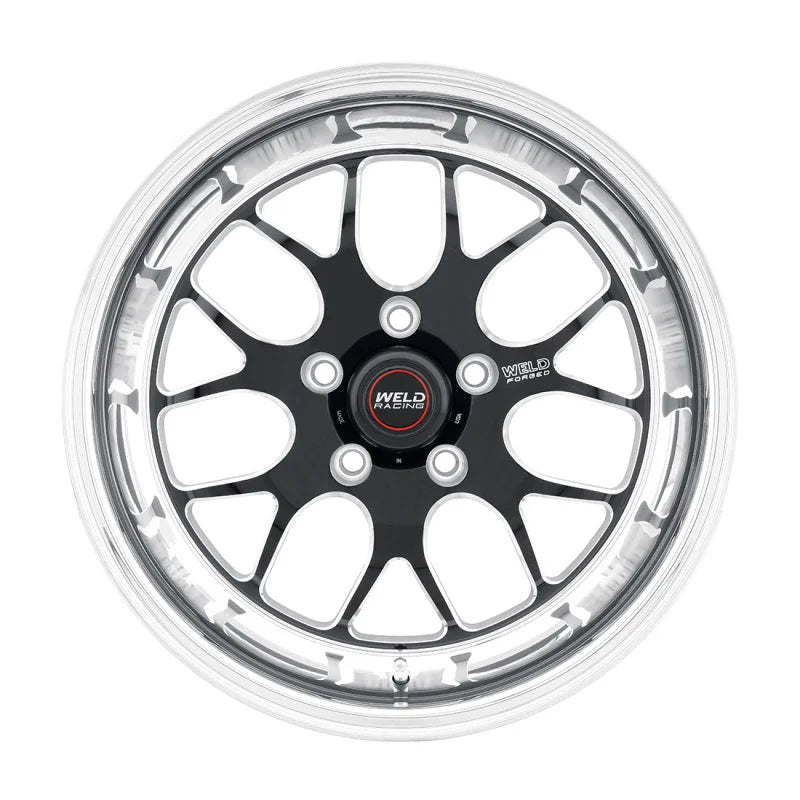 Weld S77 HD 20x9 / 5x135 BP / 5.5in. BS Black Wheel (Low Pad) - Non-Beadlock - Detail View