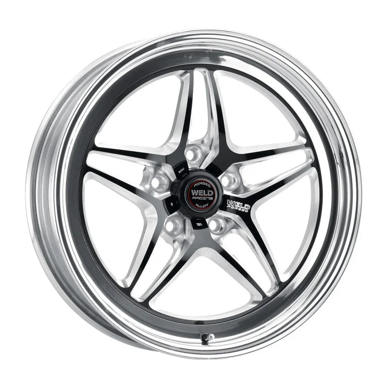 Weld S81 17x5 / 5x4.75 BP / 2.2in. BS (-21mm Offset) Black Wheel (High Pad) - Detail View