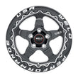 Load image into Gallery viewer, Weld S904 15x10 Ventura Beadlock 5x114.3 ET51 BS7.50 Gloss BLK MIL DIA 78.1 - Detail View