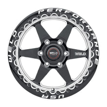 Load image into Gallery viewer, Weld S904 15x12 Ventura Beadlock 5x114.3 ET28 BS7.6 Gloss BLK MIL DIA 78.1 - Main Product View