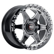 Load image into Gallery viewer, Weld S904 15x12 Ventura Beadlock 5x114.3 ET28 BS7.6 Gloss BLK MIL DIA 78.1 - Side View