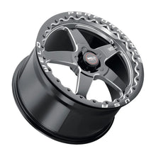 Load image into Gallery viewer, Weld S904 18X12 Ventura Drag Beadlock 5X120.65 ET55 BS8.7 Gloss Black MIL Dia 78.1 - Main Product View