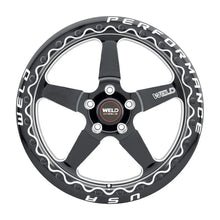 Load image into Gallery viewer, Weld S904 18X12 Ventura Drag Beadlock 5X120.65 ET55 BS8.7 Gloss Black MIL Dia 78.1 - Detail View