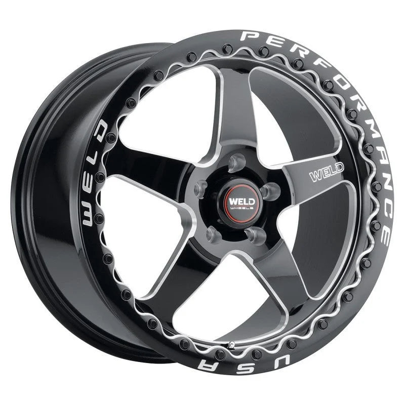 Weld S904 18x10 Ventura Beadlock 5x112 ET40 BS7.1 Gloss BLK MIL DIA 78.1 - Main Product View
