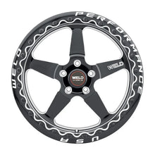 Load image into Gallery viewer, Weld S904 18x10 Ventura Beadlock 5x112 ET40 BS7.1 Gloss BLK MIL DIA 78.1 - Side View