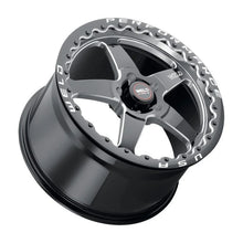 Load image into Gallery viewer, Weld S904 18x10 Ventura Beadlock 5x112 ET40 BS7.1 Gloss BLK MIL DIA 78.1 - Detail View
