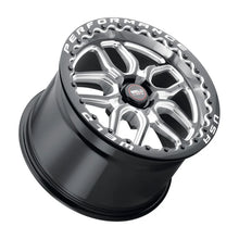 Load image into Gallery viewer, Weld S907 18X10.5 Laguna Beadlock 5X120.7 ET65 BS8.25 Gloss Black MIL Dia 78.1 - Side View