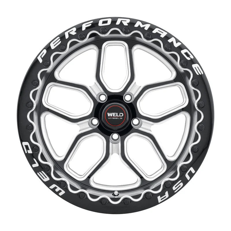 Weld S907 18X12 Laguna Drag Beadlock 5X120.65 ET55 BS8.7 Gloss Black MIL Dia 78.1 - Main Product View