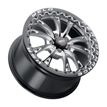 Load image into Gallery viewer, Weld S908 18X12 Belmont Drag Beadlock 5X120 ET52 BS8.50 Gloss Black MIL Dia 78.1 - Detail View