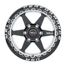 Load image into Gallery viewer, Weld S909 17x10 Ventura 6 Beadlock 6x135 ET42 BS7.25 Gloss BLK MIL DIA 87.1 - Side View