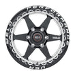 Load image into Gallery viewer, Weld S909 17x11 Ventura 6 Beadlock 6x127 ET36 BS7.375 Gloss BLK MIL DIA 78.1 - Side View