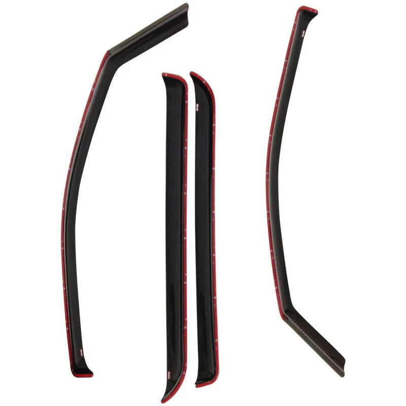 Westin 02-06 Cadillac/Chevy/GMC Escalade ESV/EXT/Avalance Wade In-Channel Wind Deflector 4pc - Smoke - Side View