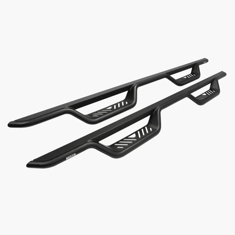Westin 04-13 Chevrolet Silverado Outlaw Drop Nerf Step Bar - Textured Black - Main Product View