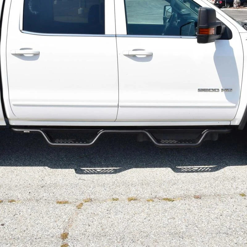 Westin 04-13 Chevrolet Silverado Outlaw Drop Nerf Step Bar - Textured Black - Side View